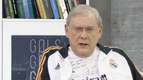 Milton Neves aponta o campeão brasileiro de 2023. Foto: BAND