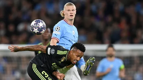 Erling Haaland of Manchester City  (Photo by Michael Regan/Getty Images)
