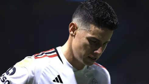 SP - SAO PAULO - 25/10/2023 - BRASILEIRO A 2023, PALMEIRAS X SAO PAULO - James Rodriguez jogador do Sao Paulo durante partida contra o Palmeiras no estadio Arena Allianz Parque pelo campeonato Brasileiro A 2023. Foto: Marcello Zambrana/AGIF