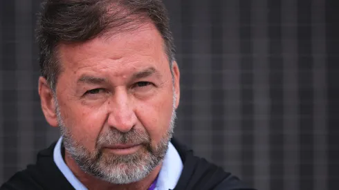 SP - SAO PAULO - 21/01/2024 - PAULISTA 2024, CORINTHIANS X GUARANI - Augusto Melo presidente do Corinthians durante partida contra o Guarani no estadio Arena Corinthians pelo campeonato Paulista 2024. Foto: Ettore Chiereguini/AGIF