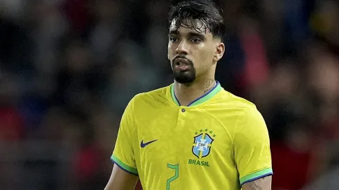 Paquetá, da Seleção Brasileira, responde se jogaria em rival do Flamengo no Brasil. (Photo by Alex Caparros/Getty Images)