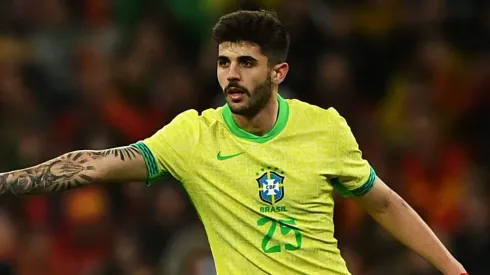 Manchester United tem interesse e sabe quanto pagar por carrasco de Beraldo. (Photo by Denis Doyle/Getty Images)