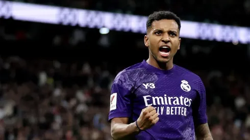 Na mira de PSG, Liverpool e Man City, Rodrygo, do Real Madrid, define onde vai jogar. (Photo by Florencia Tan Jun/Getty Images)