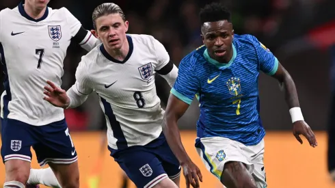 Vinicius Junior of Brazil . (Photo by Mike Hewitt/Getty Images)