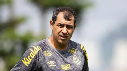 Carille manda atacante do Santos embora. Foto: Léo Rodrigues/ Santos FC