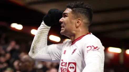 Casemiro of Manchester United . (Photo by Catherine Ivill/Getty Images)