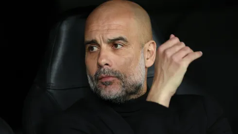 Guardiola rebateu pergunta sobre o Real Madrid (Foto: Clive Brunskill/Getty Images)