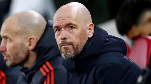 Erik ten Hag, Manager of Manchester United, . (Photo by Clive Rose/Getty Images)