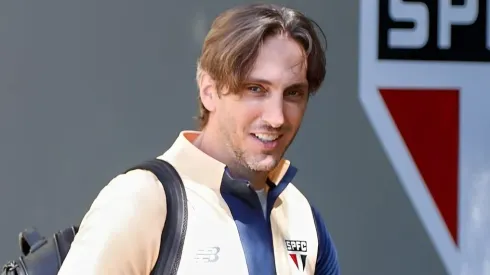Zubeldía, técnico do São Paulo, pode promover mudanças na equipe contra o Barcelona. Foto: Rubens Chiri/saopaulofc