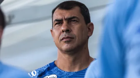 Carille, técnico do Santos. Foto: Reinaldo Campos/AGIF