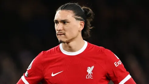 Darwin Nunez of Liverpool . (Photo by Michael Regan/Getty Images)