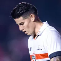 Zubeldía barra James Rodríguez no São Paulo e torcida reage: \'Treinador colocou ordem\'