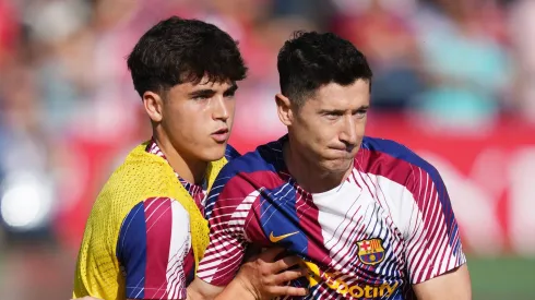 Manchester City abre conversas com jogador do Barcelona avaliado em R$ 136 milhões. (Photo by Alex Caparros/Getty Images)