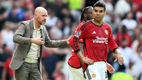 Erik ten Hag, Manager of Manchester United, (Photo by Michael Regan/Getty Images)