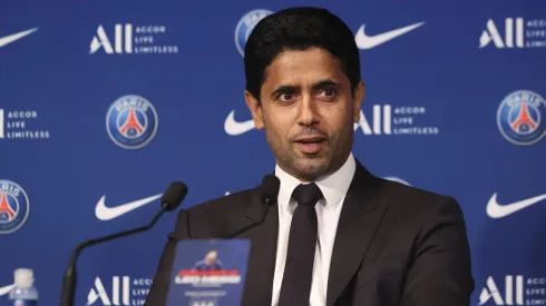 Presidente do PSG tenta reformular elenco, após nova decepção na Champions League. Foto: Sebastien Muylaert/Getty Images.