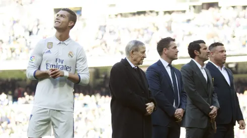 Disputa entre Cristiano Ronaldo e Fenômeno. Foto: Gonzalo Arroyo Moreno/Getty Images