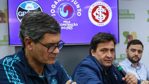 Grêmio e Inter estão juntos pela reconstrução do Sul. Foto: Lucas Uebel/Grêmio FBPA