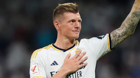 Toni Kroos of Real Madrid . (Photo by Angel Martinez/Getty Images)