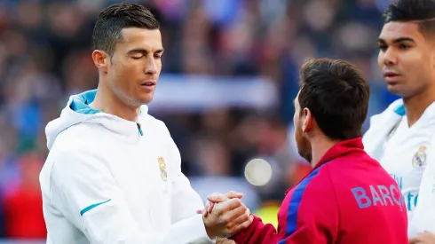 Cristiano Ronaldo of Lionel Messi. (Photo by Gonzalo Arroyo Moreno/Getty Images)