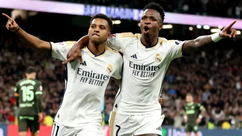 Rodrygo E Vinicius Junior . (Photo by Florencia Tan Jun/Getty Images)