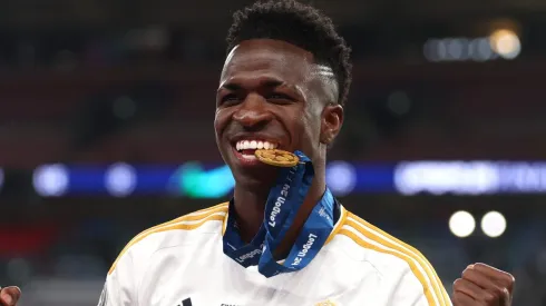 Vinicius Junior of Real Madrid . (Photo by Lars Baron/Getty Images)