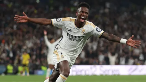 Vinicius Junior of Real Madrid . (Photo by Lars Baron/Getty Images)