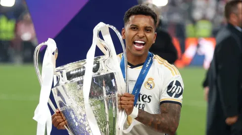 Rodrygo confirma onde vai jogar após título com o Real Madrid na Champions League. (Photo by Lars Baron/Getty Images)