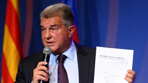 Laporta causou polêmica com declarações (Foto: David Ramos/Getty Images)