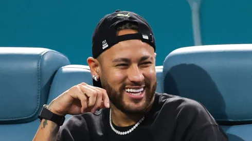 Neymar acompanha vitória do Flamengo, no Maracanã. Foto: Megan Briggs/Getty Images