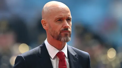ERIK TEN HAG, TÉCNICO DO UNITED (Photo by Mike Hewitt/Getty Images)
