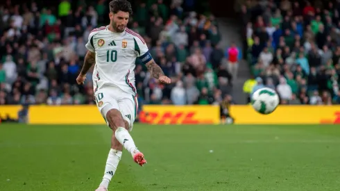 Szoboszlai em partida da Hungria contra a Irlanda, no dia 5 de junho. (Sipa US / Alamy Stock Photo)