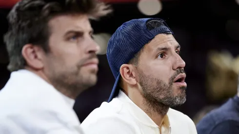 Piqué e Aguero lado a lado na Kings League. Foto: Borja B. Hojas/Getty Images