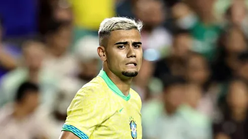 Andreas Pereira faz gol pela Seleção Brasileira. Foto: Omar Vega/Getty Images