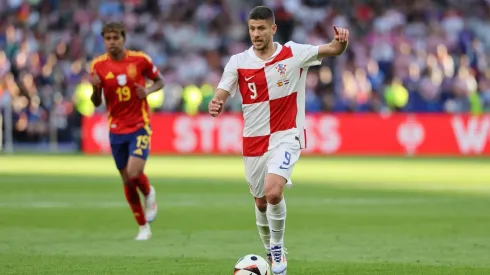 Kramaric durante a derrota da Croácia contra a Espanha, na primeira rodada. (Fabideciria / Alamy Stock Photo)