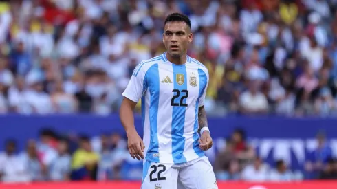 Lautaro Martinez em ação pela Argentina no amistoso contra o Equador, do dia 9 de junho. (SPP Sport Press Photo. / Alamy Stock Photo)