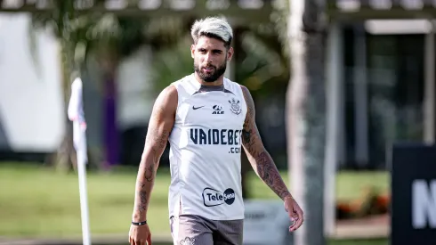 Yuri Alberto em treino do Corinthians. Foto: Leonardo Lima/AGIF