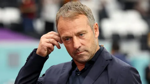 Técnico Hansi Flick, do Barcelona. (Photo by Alexander Hassenstein/Getty Images)