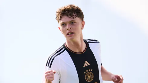 Bayern de Munique: Joia recordista pelos bávaros exalta Jamal Musiala. (Photo by Aitor Alcalde/Getty Images for DFB)