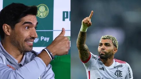 Abel Ferreira (Foto: Marcello Zambrana/AGIF) e<br />
Gabigol (Foto: Thiago Ribeiro/AGIF)