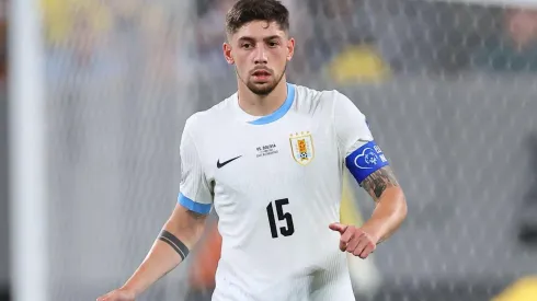 Valverde em campo pelo Uruguai na goleada sobre a Bolívia na Copa América. (Associated Press / Alamy Stock Photo)