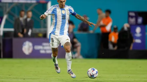 Di Maria em campo pela Argentina na partida contra o Peru, na Copa América. (Associated Press / Alamy Stock Photo)