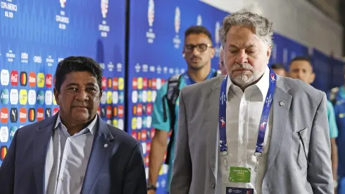 Ednaldo Rodrigues ao lado do presidente do São Paulo, Julio Casares. Foto: Rafael Ribeiro/CBF