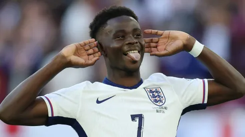Eurocopa 2024: Pênalti convertido por Saka arranca lágrimas de lenda da Inglaterra. (Photo by Richard Pelham/Getty Images)