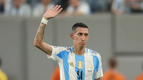 Camisa 11 está se despedindo da Seleção Argentina (Foto: Elsa/Getty Images)