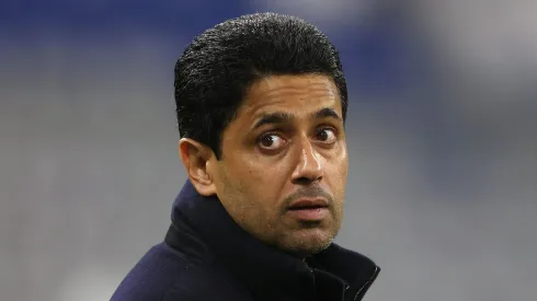 Nasser Ghanim Al-Khelaifi, presidente do PSG. (Photo by Alexander Hassenstein/Getty Images)