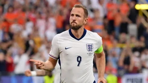 Harry Kane é o capitão da Inglaterra na Eurocopa. (Photo by Stu Forster/Getty Images)
