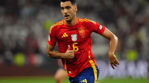 Mikel Merino da Espanha durante a partida da UEFA Euro 2024 entre Espanha e França. (Foto de Bagu Blanco/Sipa USA) Crédito: Sipa US/Alamy Live News