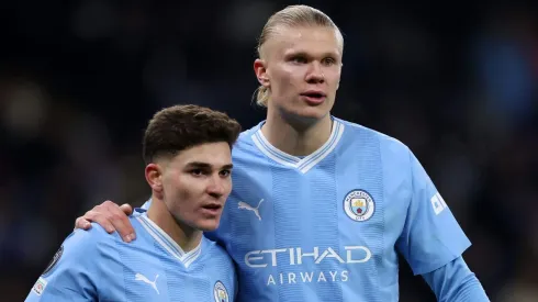 PSG pode pagar multa rescisória e anunciar badalado atacante do Manchester City. (Photo by Catherine Ivill/Getty Images)