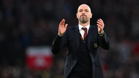 Erik ten Hag, técnico do Manchester United. (Photo by Michael Regan/Getty Images)
