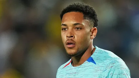 Barcelona acerta com atacante que pode ser o suplente de Vitor Roque, alvo do Corinthians. (Photo by Angel Martinez/Getty Images)